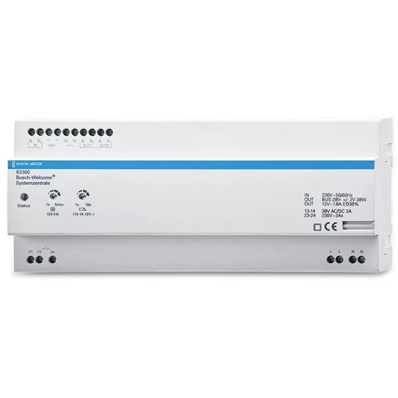 Centrinis valdymo blokas Busch-Jaeger 2CKA008300A0046, išmanieji namai, 230 V, IP20, 216×90×65 mm, balta