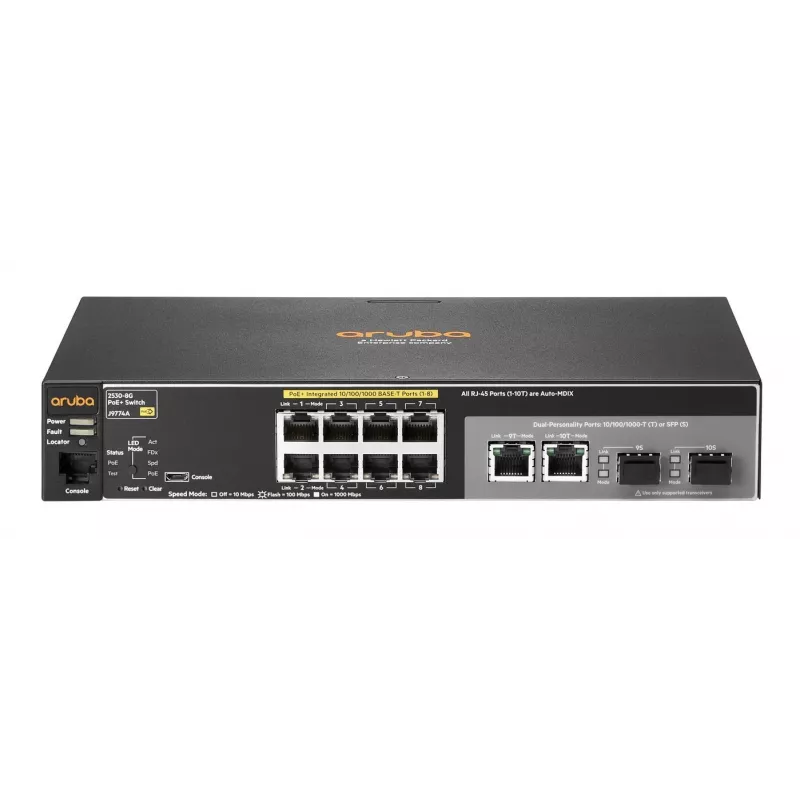 Switch HP Enterprise 2530-8G-PoE J9774A 8 prievadų eterneto komutatorius su PoE