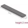 DeLOCK 18477 terminė tarpinė, 3 W/m·K, pilka, 20x120x2 mm