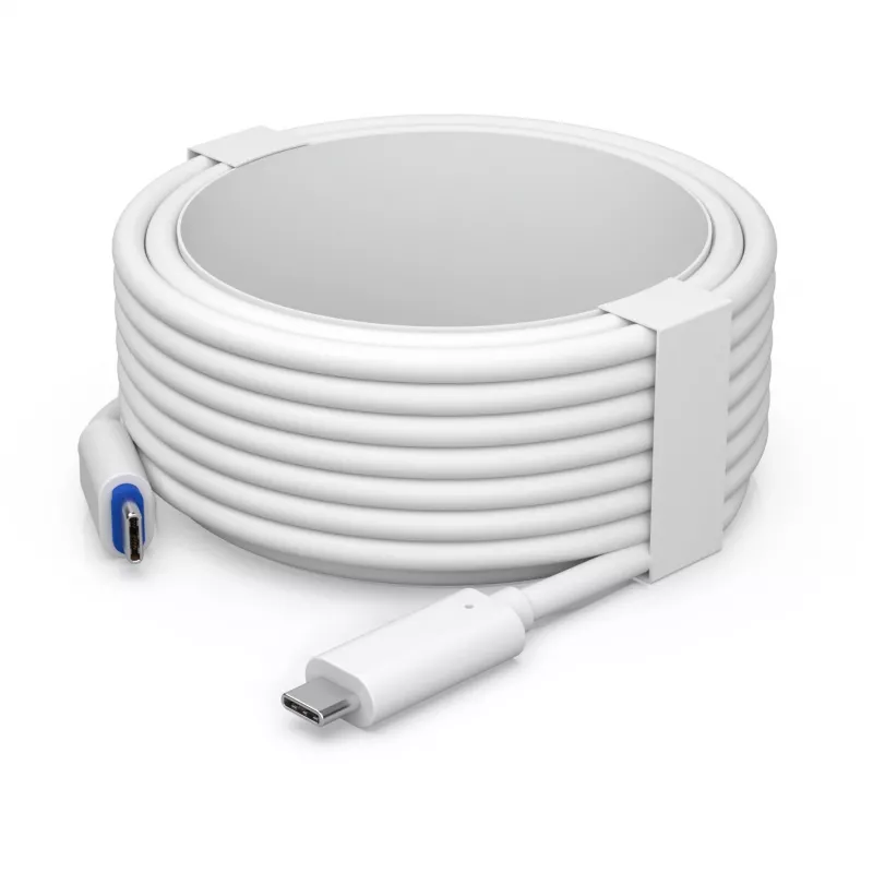 UBIQUITI G4 DOORBELL PRO POE Į USB-C KABELIS. SEPTYNIŲ METRŲ USB KABELIS, JUNGIANTIS G4 DOORBELL PRO SU POE ŠALTINIU