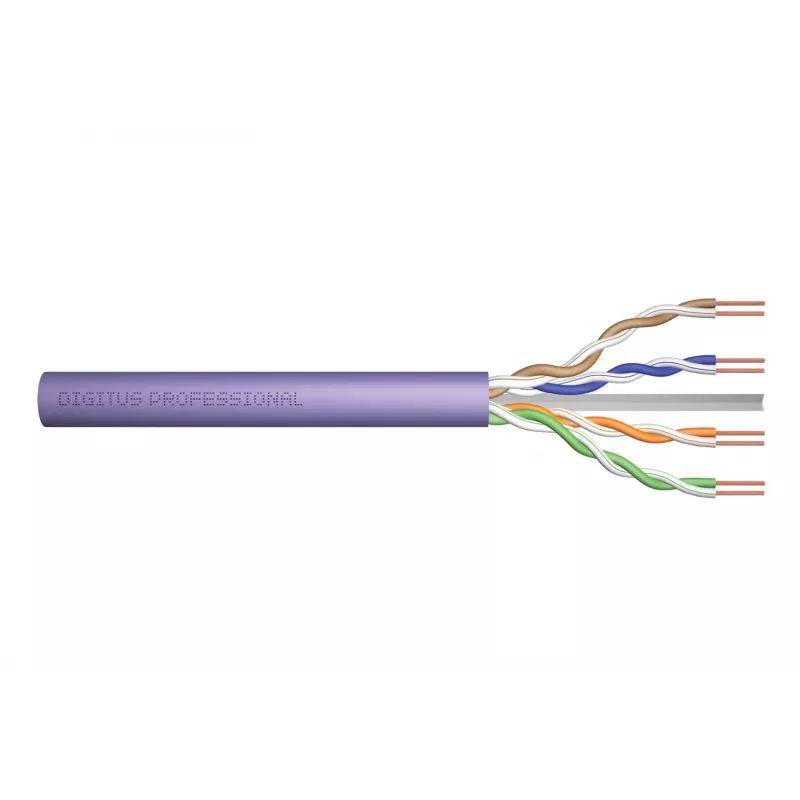 Tinklo kabelis Digitus Cat.6 U/UTP 305m Violetinė