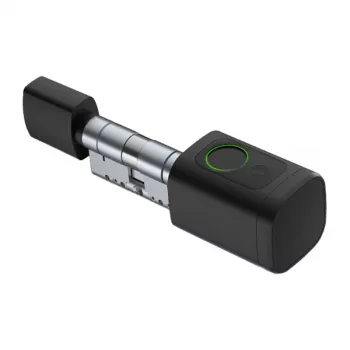 Skaitmeninė spynos cilindras Avatto SDL-V1-B80 — 80 mm, juodas, beraktis elektroninis cilindras