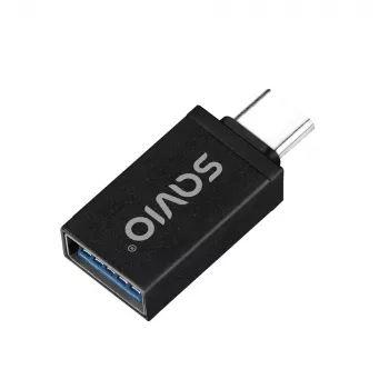 Savio AK-80 vaizdo kabelio adapteris 0 m USB Type-A USB Type-C juodas