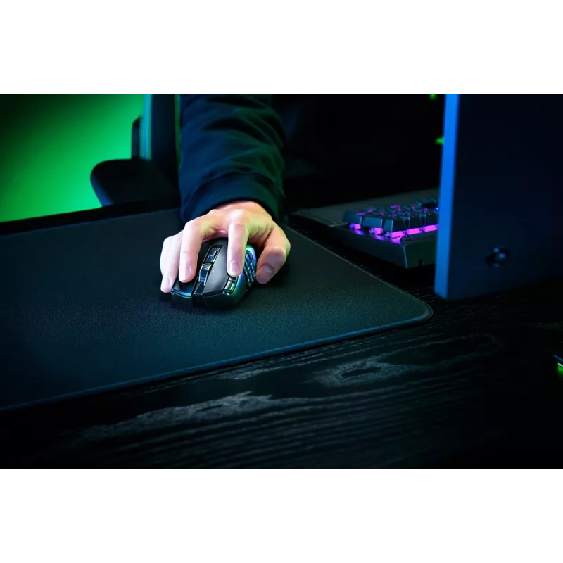 Žaidimų pelė Razer Naga V2 HyperSpeed RF Wireless + Bluetooth, dešinei rankai, 30000 DPI, optinė, juoda