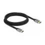 Delock Itin didelės spartos HDMI laidas 48 Gbps 8K 60 Hz pilkas 2 m sertifikuotas