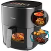 Karšto oro gruzdintuvė Cecotec Cecofry&Grill Duoheat 6500, 6,5 l, 2200 W, jutiklinis LCD, juoda