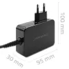 GaN maitinimo adapteris QOLTEC 52387 90W 1x USB-C 5–20V