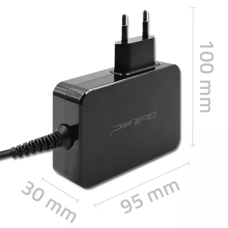 GaN maitinimo adapteris QOLTEC 52387 90W 1x USB-C 5–20V