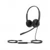 Yealink UH34 SE Lite Dual Teams laisvų rankų įranga, laidinė, ant galvos dedama, biurui / skambučių centrui, USB Type-C, juoda