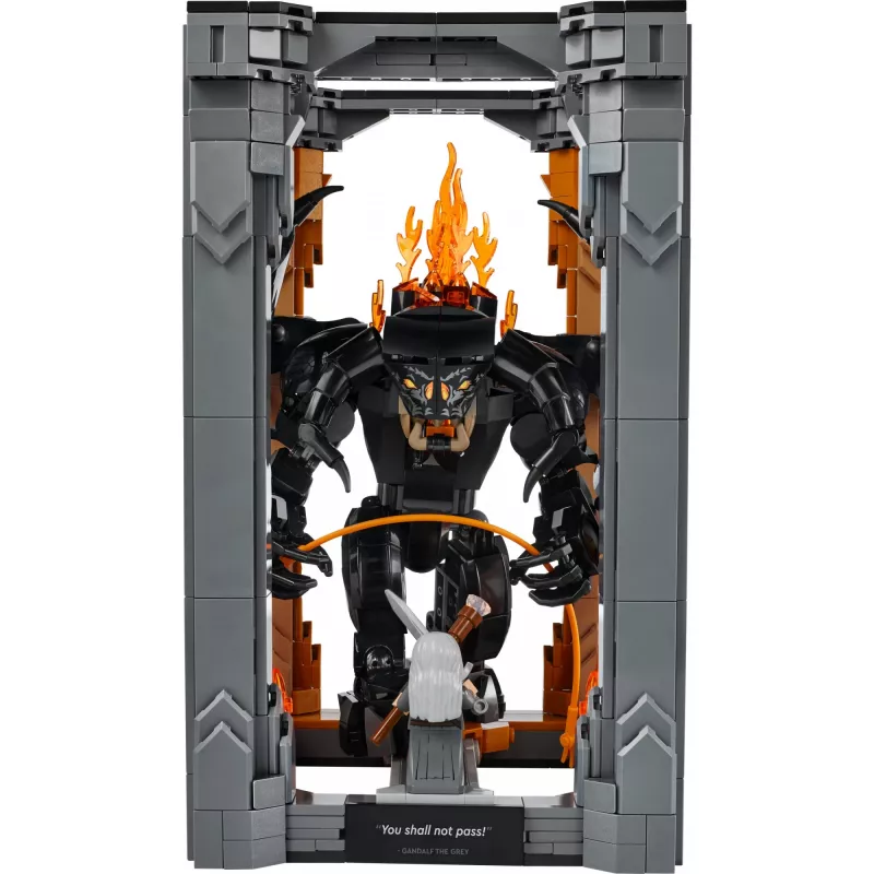 LEGO ICONS 10367 „Žiedų valdovas“: Balrogo knygų niša