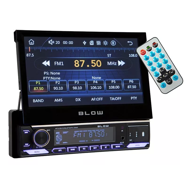 Radijo imtuvas BLOW SlideX RDS/ MP3/USB/mikro SD/Bluetooth