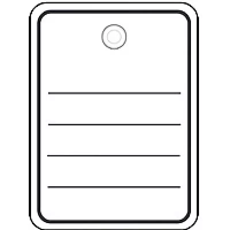 Herma prekių etiketės 6821 40x50 mm su akute / virvele