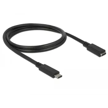 USB kabelis DeLOCK 85533 USB 3.2 Gen 1 1m USB C juodas
