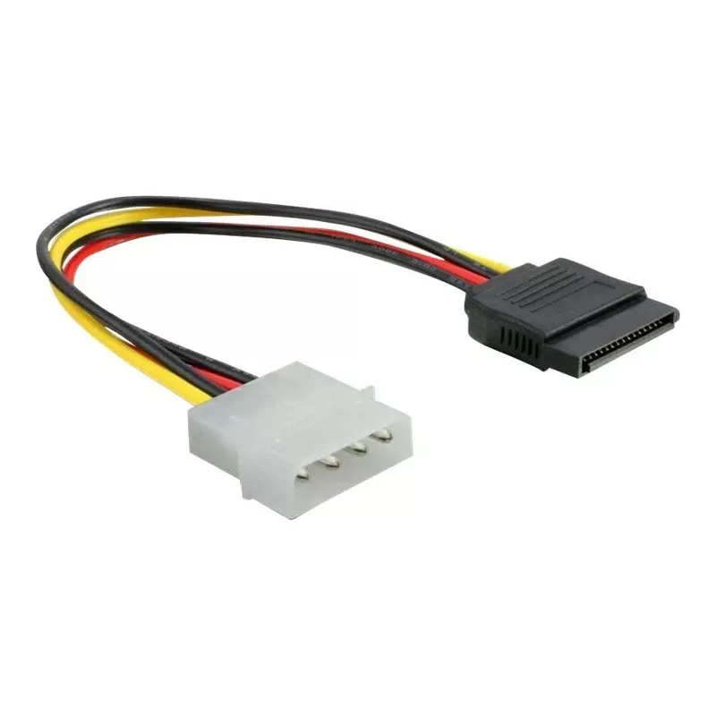 Maitinimo kabelis SATA HDD DeLOCK B40160100 4 kontaktų kištukas tiesus 0,12 m