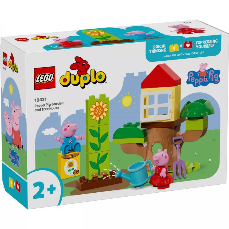 Lego 10431 Duplo Peppa Pig sodas ir medžio namelis
