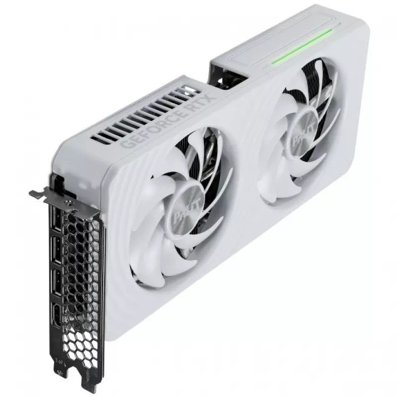 Vaizdo plokštė Palit GeForce RTX 5060 Ti White OC — GeForce RTX 5060 Ti, 16 GB GDDR7, 128 bitų, PCIe 5.0, 2407 MHz