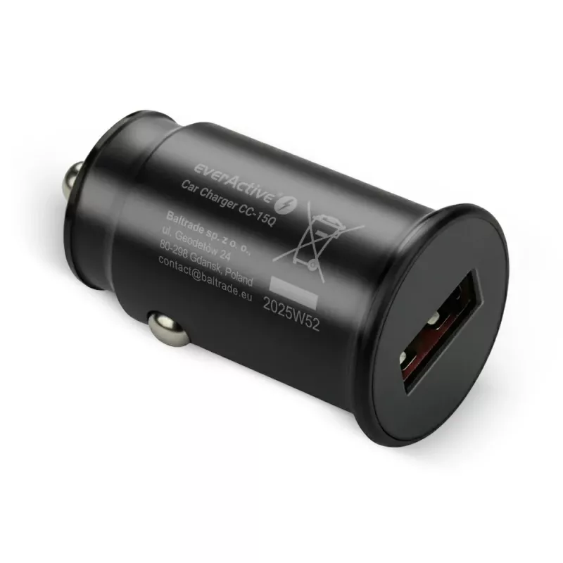 Automobilinis kroviklis everActive CC-15Q QC3.0 18W 1×USB
