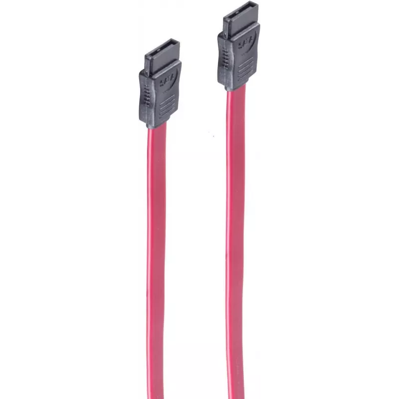 SATA kabelis ShiverPeaks BS78240-0.3 0,3 m Juoda Raudona