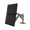 Ergotron LX Pro - Tvirtinimo rinkinys (dviguba ranka) - 2 LCD ekranams - tvirtinimas prie perforuotos plokštės - Aliuminis - Tamsiai pilka - Ekrano dydis: iki 61 cm (iki 24 colių)