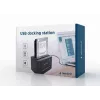 Gembird HD32-U2S-5 dokinė stotelė 2,5 ir 3,5 colio diskams USB 2.0 Type-A juoda
