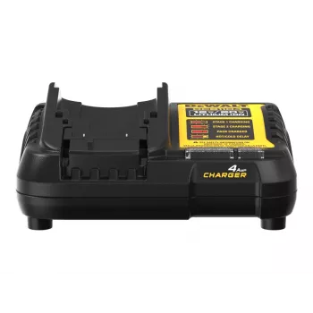 Baterijų įkroviklis DeWalt DCB1104-QW, skirtas 10,8 V ir 14,4 V ličio jonų baterijoms, kompaktiškas dizainas