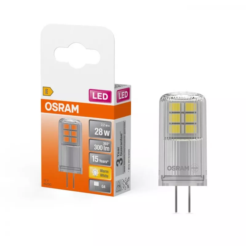 Osram STAR LED lemputė Šilta balta 2700 K 2.4 W G4 F