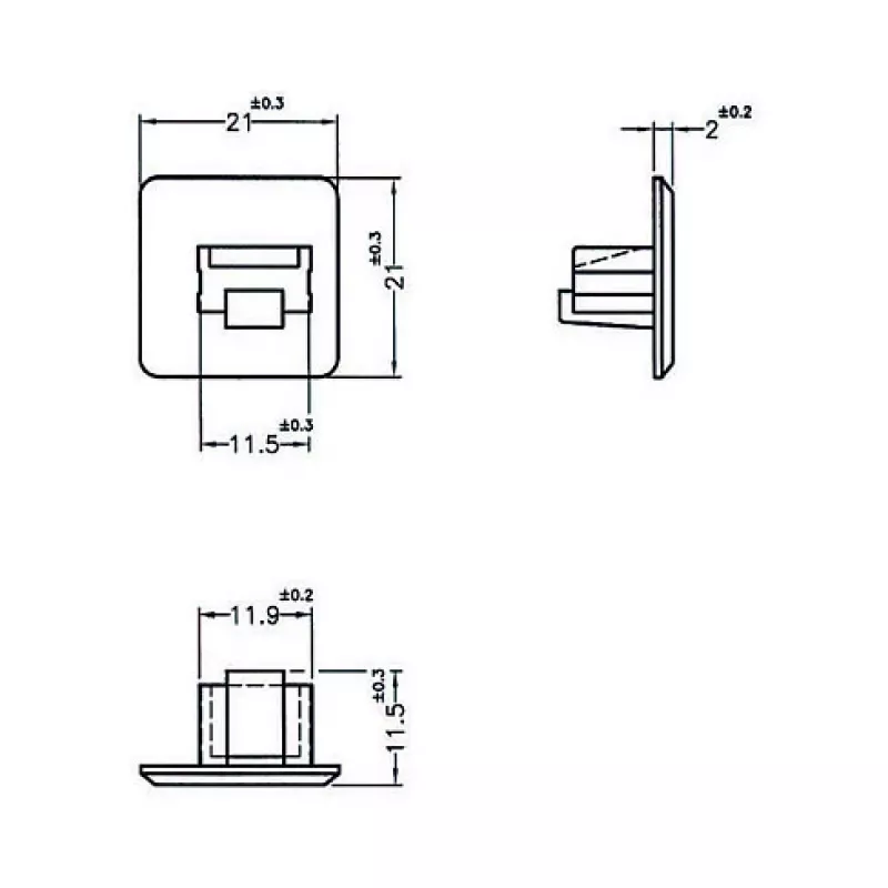 RJ-45 lizdo apsauginis dangtelis DeLOCK 64019