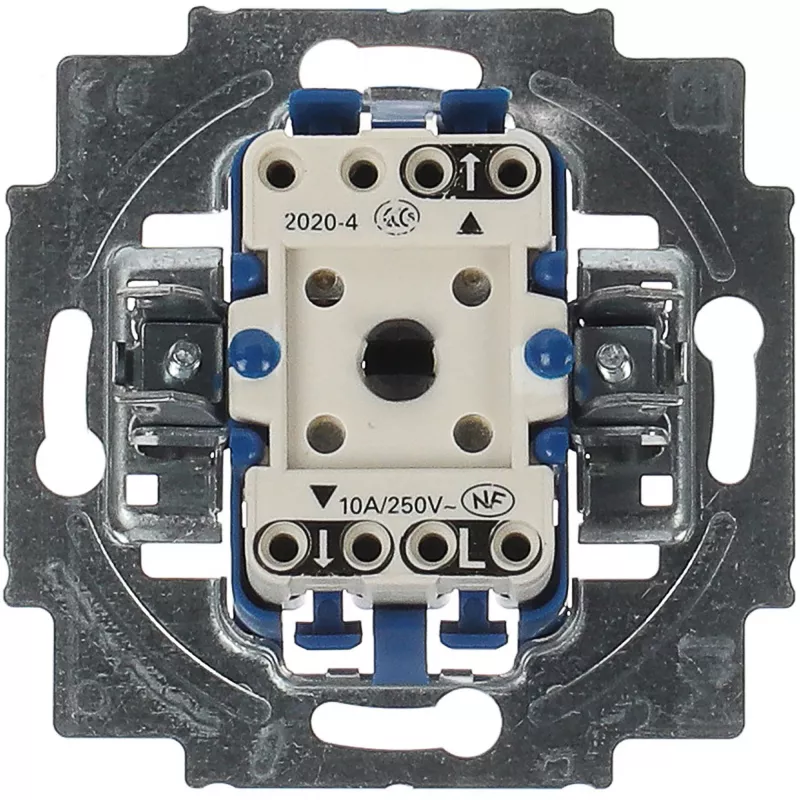 BUSCH JAEGER 2020/4 US – laidinis – juodas – pilkas – kintamoji srovė – 250 V – 71 mm – 25 mm