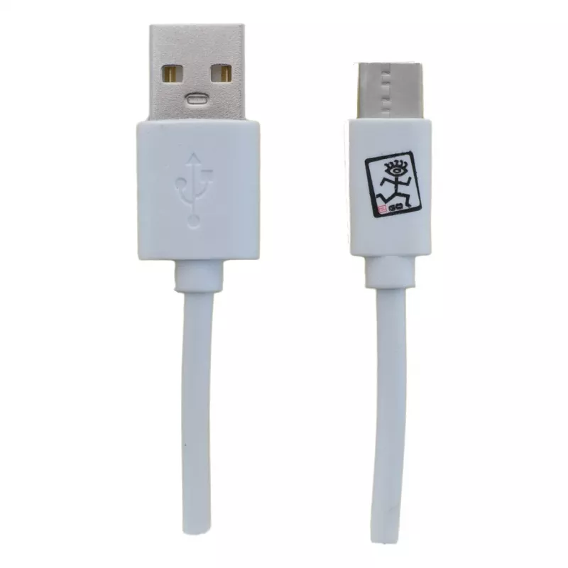 USB laidas 2GO 795925 1m Micro-USB B USB C USB 3.2 Gen 1 Baltas