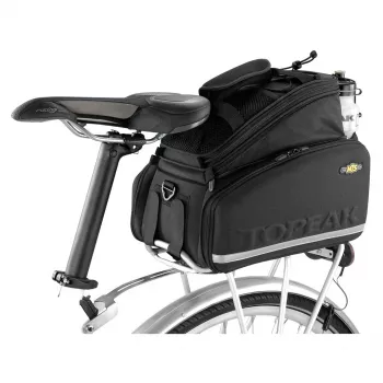 Balno bagažinės krepšys TOPEAK MTS TrunkBag DXP — ant galinės bagažinės tvirtinamas, išplečiamas, suderinamas su šoniniais krepšiais