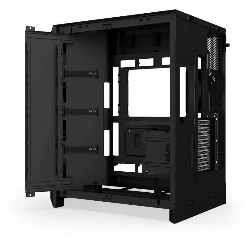 NZXT H9 Air Flow (2025) Didelis dviejų kamerų vidutinis bokštinis korpusas - juodas