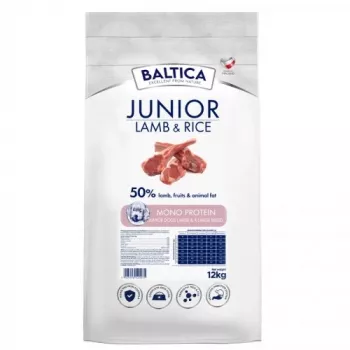 BALTICA Nutraceutic Puppy Monoprotein ėriena su ryžiais - sausas šunų maistas - 12kg