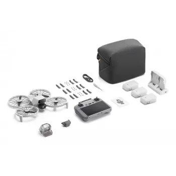 DJI Flip Fly More Combo (DJI RC 2) dronas su kamera, 4K/60fps HDR, 48 MP, 1/1,3″ CMOS, 3 baterijos