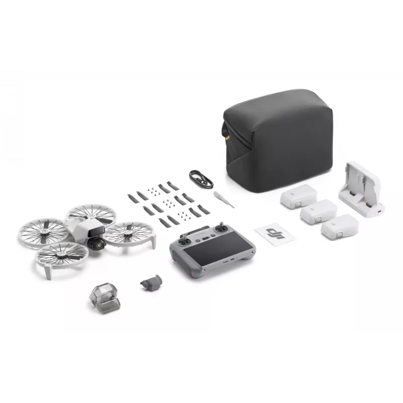 Kvadrokopteris DJI Flip Fly More Combo RC 2 — 4 rotoriai, 48 MP kamera, 3840×2160, maks. greitis 16 m/s, veikimo nuotolis 14000 m