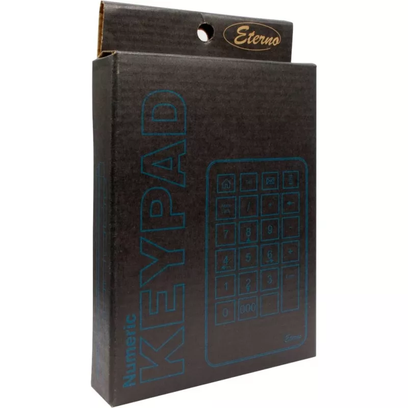 Skaitmeninė klaviatūra Inter-Tech KB-120 universali USB juoda