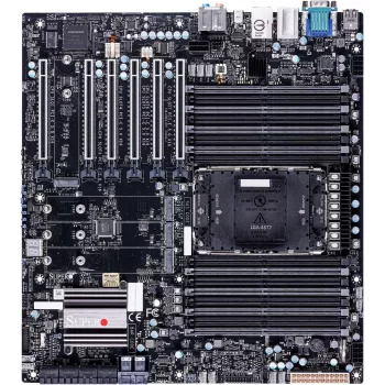 Supermicro - pagrindinė plokštė X13SWA-TF - E-ATX - LGA4677 Socket-E - W790 mikroschemų rinkinys USB 3.2 Gen 1 USB-C 3.2 Gen 2x2 USB 3.1 Gen 2 USB 3.2 Gen 2x2 10 Gigabit LAN Gigabit LAN integruota grafika