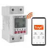 DIN bėgio WiFi relė QOLTEC 50990, vieno kanalo, 63A perjungimas elektros apskaitai ir nuotoliniam valdymui
