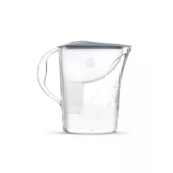 Vandens filtro ąsotis Dafi POZ03151 — 2,4 L talpa, polipropileno dangtis, atverčiamas dangtelis, ergonomiška rankena, pilka