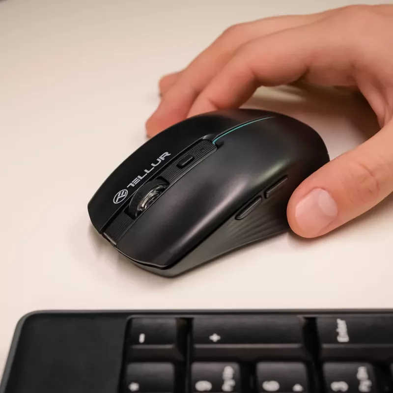 Tellur Silent Click Wireless pelė Juoda