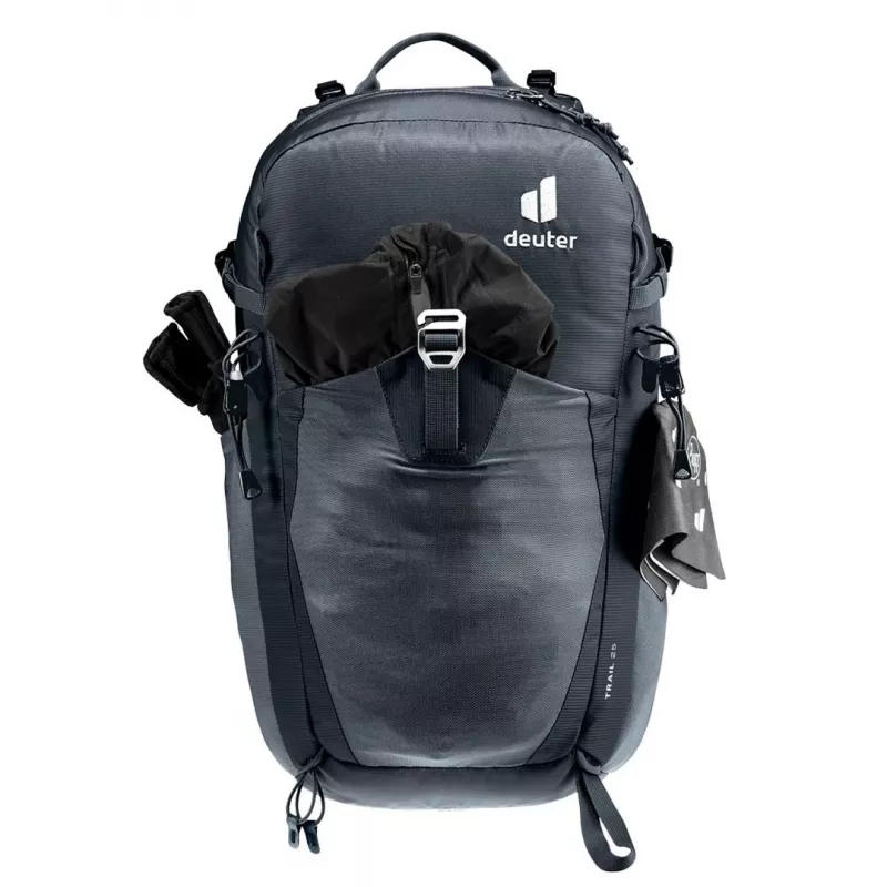 Krepšys DEUTER Trail 25 — 25 l žygių dieninė kuprinė, juoda-skalūno