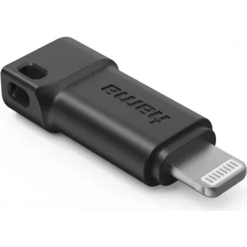 Hama USB-C adapteris prie Apple Lightning jungties, MFI, juodas, Lightning, USB C, kištukas, lizdas, juodas, tiesus