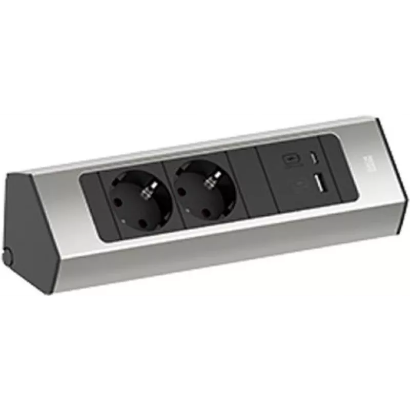 Maitinimo šakotuvas Bachmann CASIA 2 su 2x CEE7/3 lizdais ir 1x USB A/C 22W