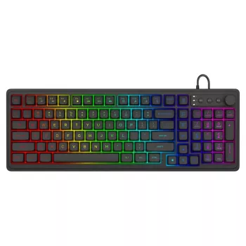 Savio Galaxis klaviatūra, žaidimams, USB, QWERTY, US English, juoda