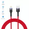 USB į Lightning duomenų kabelis Tellur, 3A, 1,2 m, LED indikatorius, raudonas
