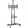 HAGOR HP Twin Stand HD - vežimėlis - plokščiaekraniams / AV įrangai - juoda - ekrano dydis: 140-213 cm (55-84) - tvirtinimo sąsaja: iki 800 x 500 mm (8210)
