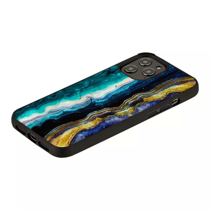 Apsauginis telefono dėklas iKins, skirtas Apple iPhone 12 Pro Max – purpurinis agato dizainas