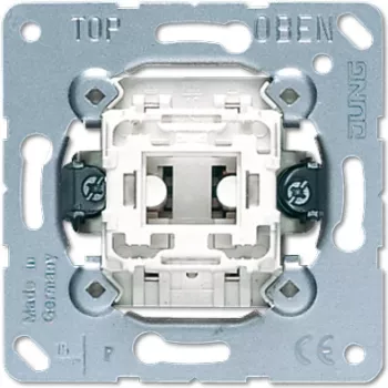 Jungiklių modulis JUNG 507 U — metalinė balta, AC 250 V, 10 A