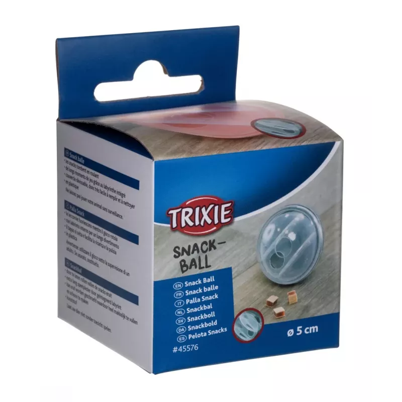 Užkandžių kamuoliukas Trixie 5 cm katėms, technopolimeras, įvairių spalvų