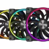 ALPENFÖHN Wing Boost 3 120 mm ARGB korpuso ventiliatoriai, 3 vnt. rinkinys, juodi
