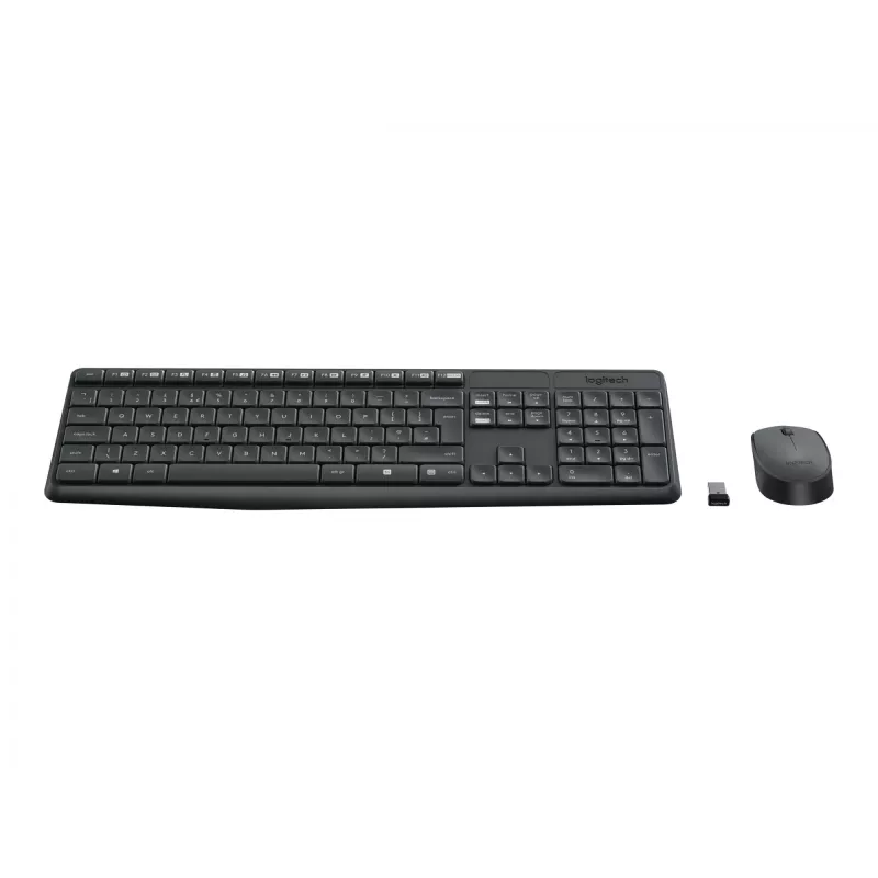 Logitech MK235 - Klaviatūros ir pelės rinkinys - belaidis - 2,4 GHz - portugališkas